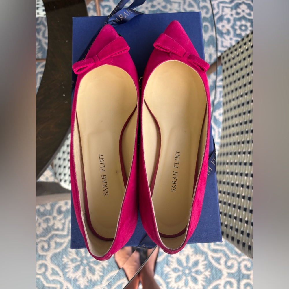 Sarah Flint Natalie Pomegranate suede IT 37 = US 7